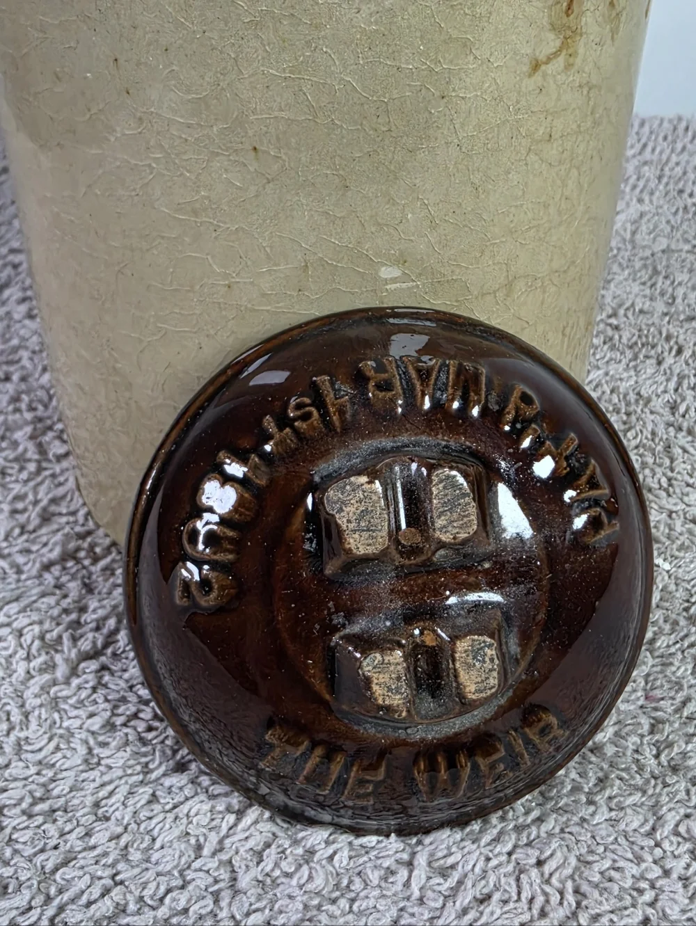 Antique Weir Pottery Canning Jar